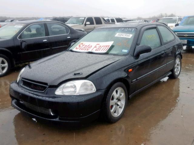 2HGEJ6344TH122236 - 1996 HONDA CIVIC DX BLACK photo 2