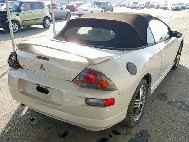 4A3AE75H03E064069 - 2003 MITSUBISHI ECLIPSE SP WHITE photo 4