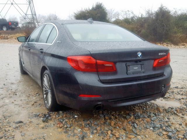 WBAJB1C52KB375243 - 2019 BMW 530XE GRAY photo 3