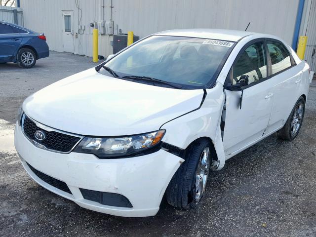 KNAFU4A24B5461291 - 2011 KIA FORTE EX WHITE photo 2