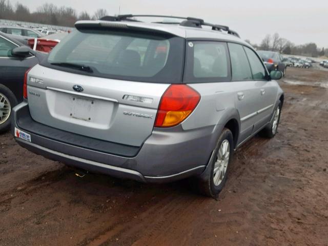 4S4BP62C157367191 - 2005 SUBARU LEGACY OUT GRAY photo 4