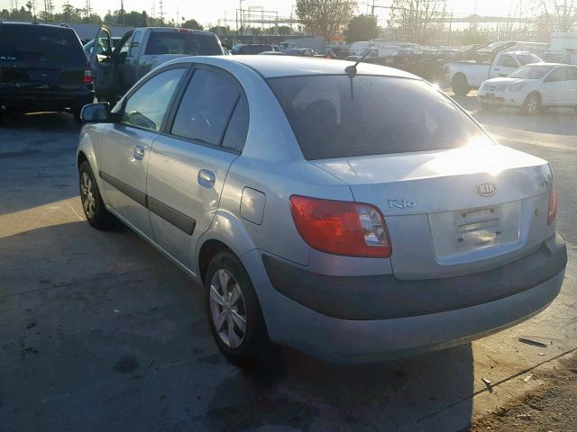 KNADE123776285722 - 2007 KIA RIO BASE TURQUOISE photo 3