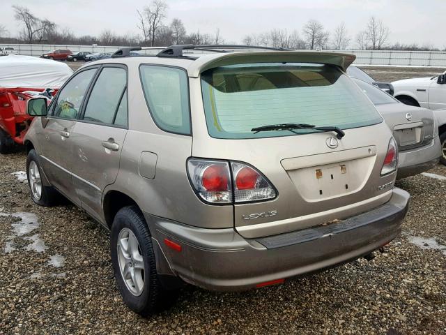 JTJHF10U310177280 - 2001 LEXUS RX 300 BEIGE photo 3