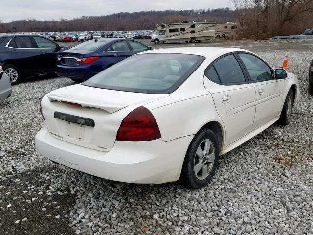 2G2WP522651129541 - 2005 PONTIAC GRAND PRIX WHITE photo 4