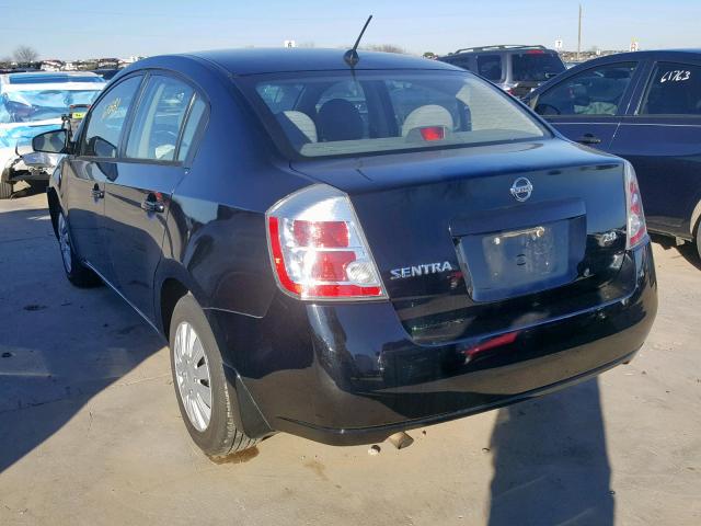 3N1AB61E97L702765 - 2007 NISSAN SENTRA 2.0 BLACK photo 3