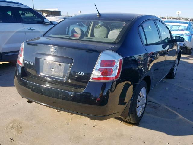 3N1AB61E97L702765 - 2007 NISSAN SENTRA 2.0 BLACK photo 4