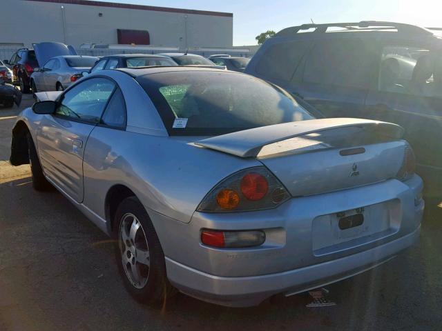 4A3AC44G13E001303 - 2003 MITSUBISHI ECLIPSE GS SILVER photo 3