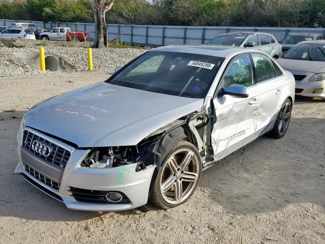 WAUKGAFL0CA113843 - 2012 AUDI S4 PRESTIG SILVER photo 2