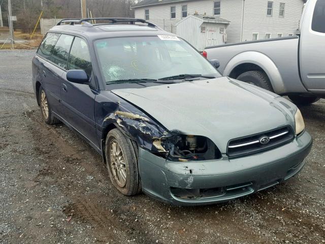 4S3BH635X37304220 - 2003 SUBARU LEGACY L BLUE photo 1