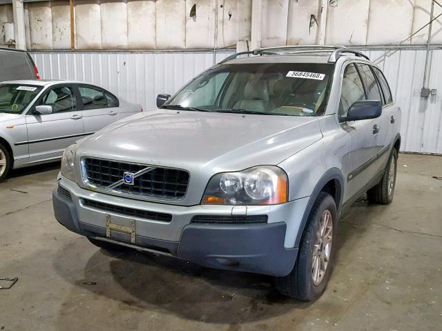 YV1CZ91H631005627 - 2003 VOLVO XC90 T6 SILVER photo 2