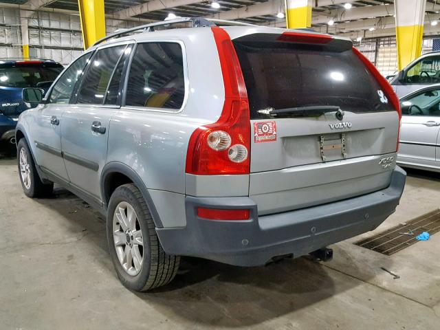 YV1CZ91H631005627 - 2003 VOLVO XC90 T6 SILVER photo 3