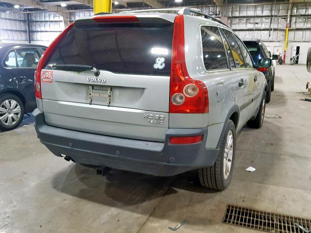 YV1CZ91H631005627 - 2003 VOLVO XC90 T6 SILVER photo 4