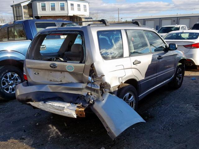 JF1SG63627H719212 - 2007 SUBARU FORESTER 2 GRAY photo 4