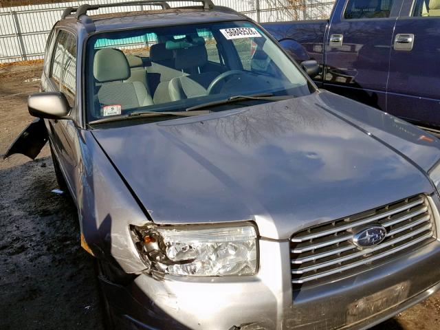 JF1SG63627H719212 - 2007 SUBARU FORESTER 2 GRAY photo 9