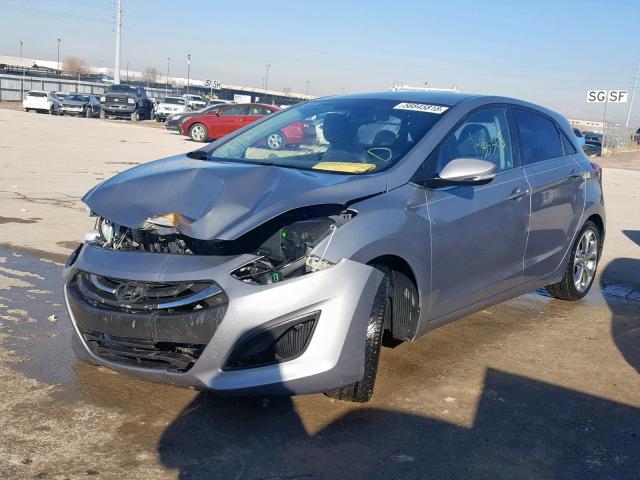 KMHD35LH3EU189598 - 2014 HYUNDAI ELANTRA GT GRAY photo 2