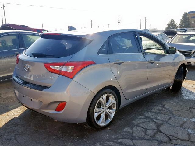 KMHD35LH3EU189598 - 2014 HYUNDAI ELANTRA GT GRAY photo 4