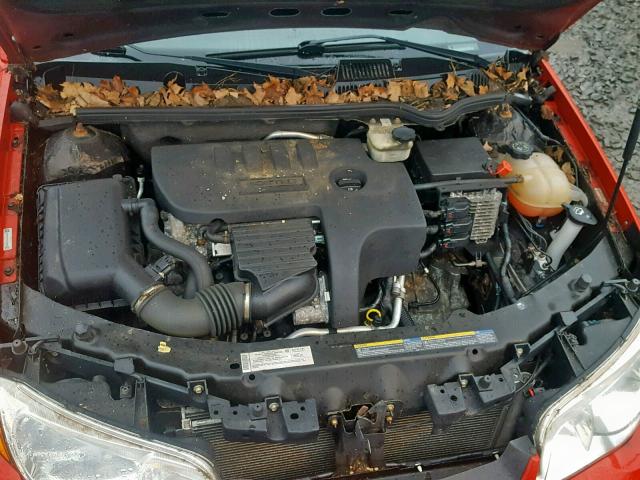 1G8AM15F07Z139685 - 2007 SATURN ION LEVEL RED photo 7