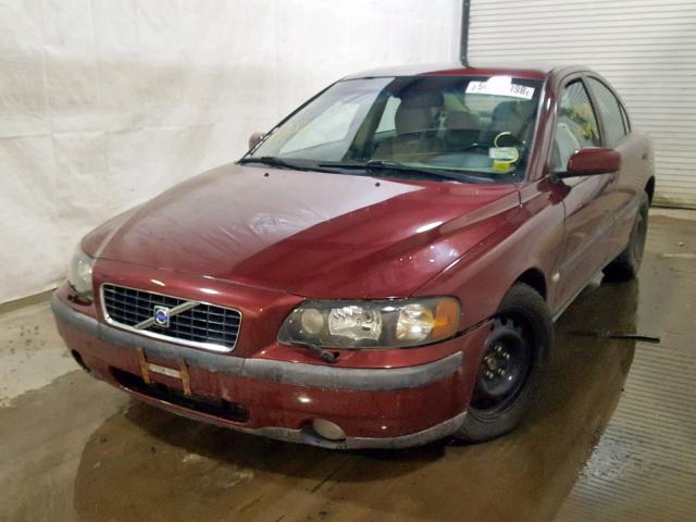 YV1RH59H342392966 - 2004 VOLVO S60 2.5T MAROON photo 2