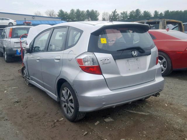 JHMGE8G55CC027518 - 2012 HONDA FIT SPORT SILVER photo 3