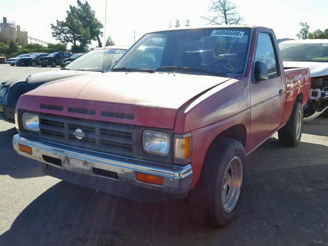 1N6SD11S4LC307982 - 1990 NISSAN D21 SHORT RED photo 2