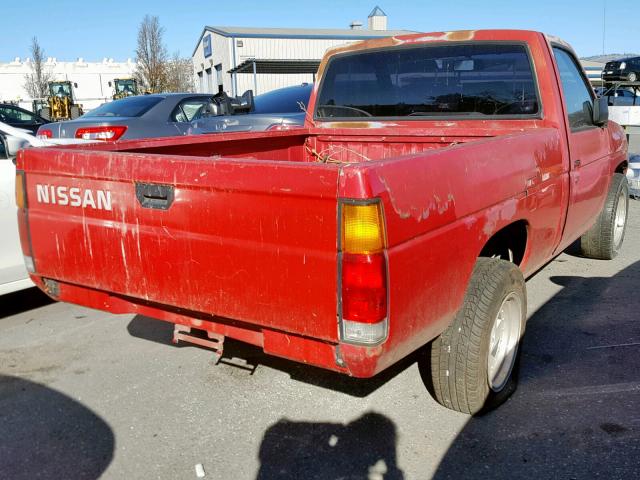 1N6SD11S4LC307982 - 1990 NISSAN D21 SHORT RED photo 4