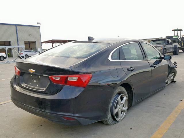 1G1ZB5ST2HF290782 - 2017 CHEVROLET MALIBU LS BLACK photo 4
