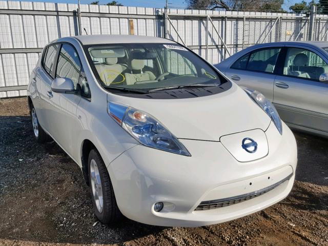 JN1AZ0CP5CT015876 - 2012 NISSAN LEAF SV WHITE photo 1