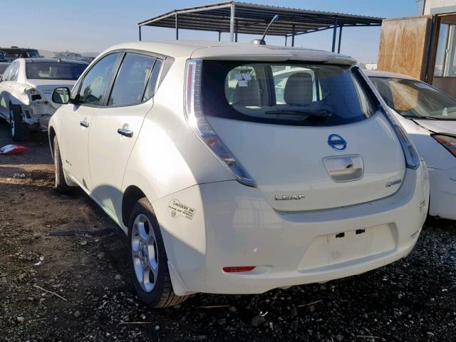 JN1AZ0CP5CT015876 - 2012 NISSAN LEAF SV WHITE photo 3