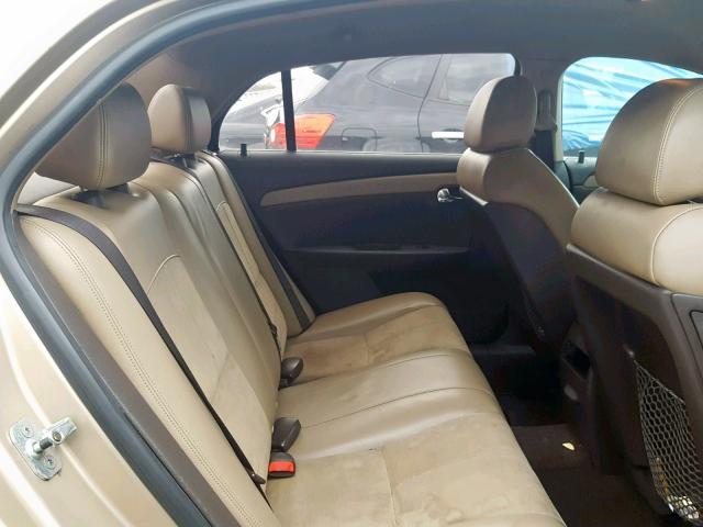 1G1ZJ57B08F223889 - 2008 CHEVROLET MALIBU 2LT GOLD photo 6