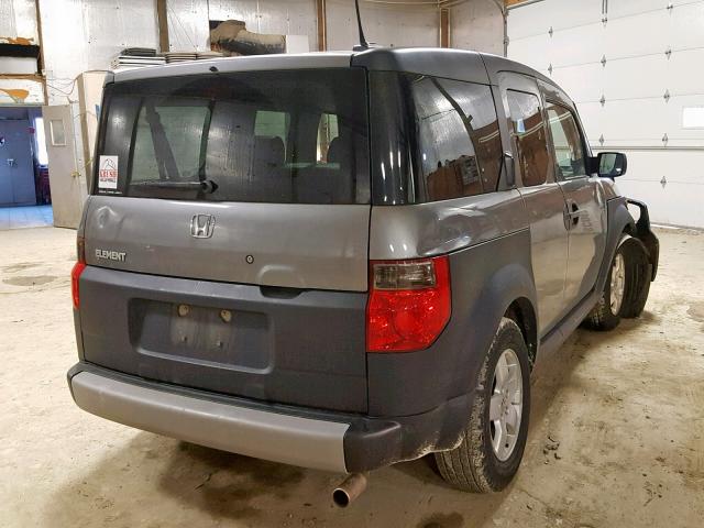 5J6YH28645L029131 - 2005 HONDA ELEMENT EX GRAY photo 4