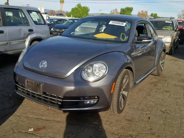 3VW4A7AT0CM634505 - 2012 VOLKSWAGEN BEETLE TUR GRAY photo 2