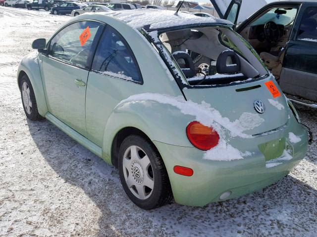3VWDD21C2YM435554 - 2000 VOLKSWAGEN NEW BEETLE GREEN photo 3