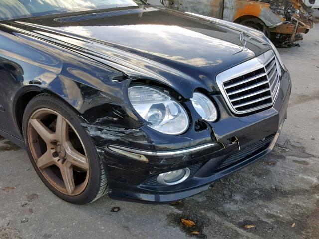 WDBUF56XX9B427056 - 2009 MERCEDES-BENZ E 350 BLACK photo 9