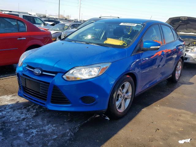 1FADP3F26EL302010 - 2014 FORD FOCUS SE BLUE photo 2