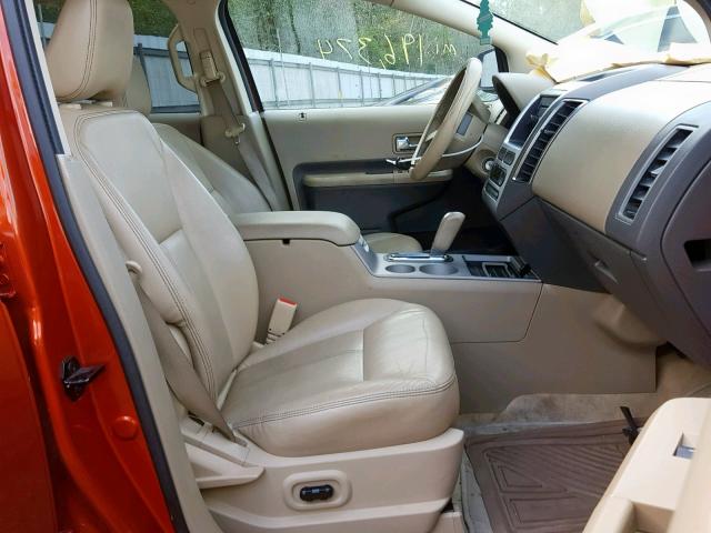 2FMDK39C57BA64923 - 2007 FORD EDGE SEL P ORANGE photo 5