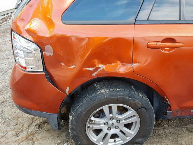 2FMDK39C57BA64923 - 2007 FORD EDGE SEL P ORANGE photo 9