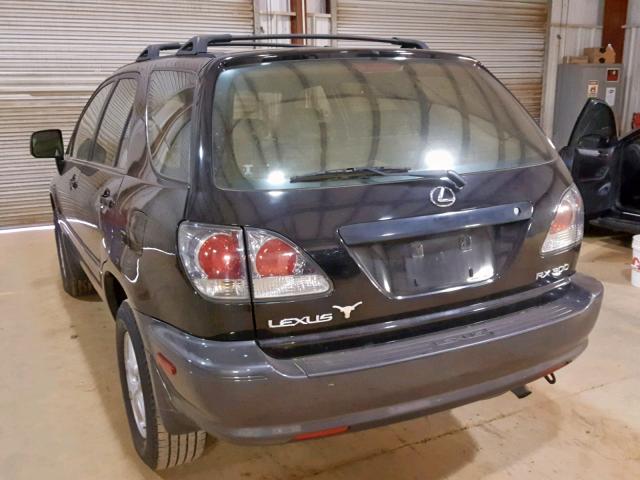 JTJGF10U930160305 - 2003 LEXUS RX 300 BLACK photo 3