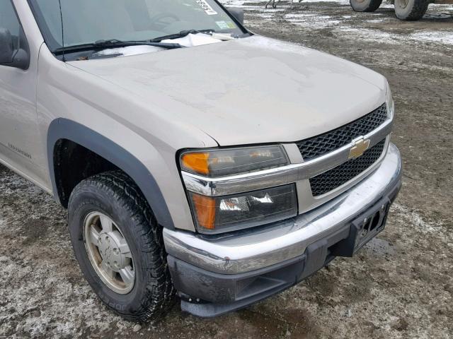 1GCDT138958197601 - 2005 CHEVROLET COLORADO GRAY photo 9