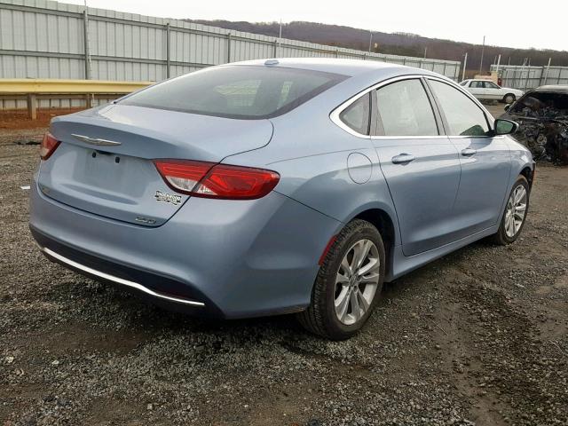 1C3CCCAB3FN675217 - 2015 CHRYSLER 200 LIMITE BLUE photo 4