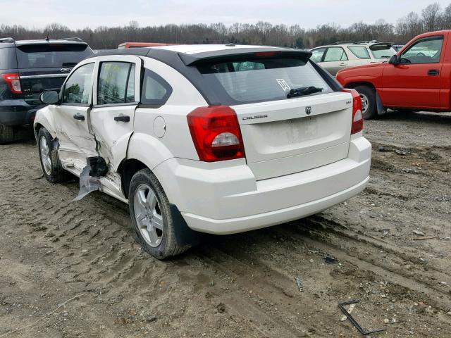 1B3HB48B28D652344 - 2008 DODGE CALIBER SX WHITE photo 3