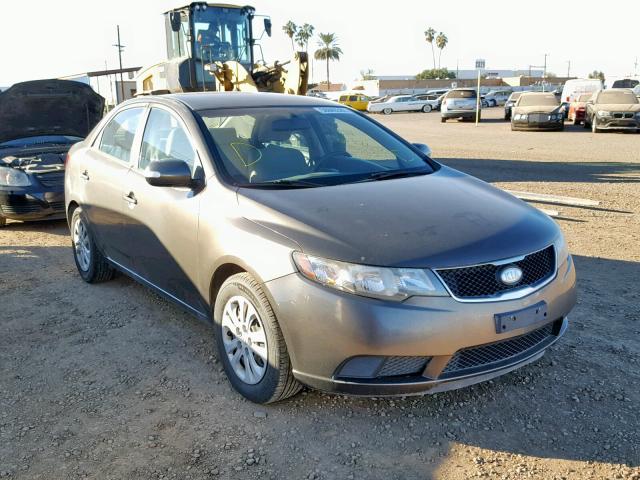 KNAFU4A29A5177203 - 2010 KIA FORTE EX GRAY photo 1