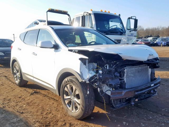 5XYZTDLB9EG210410 - 2014 HYUNDAI SANTA FE S WHITE photo 1