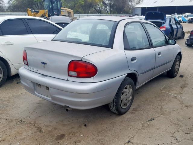 2C1MR5228Y6708340 - 2000 CHEVROLET METRO LSI GRAY photo 4