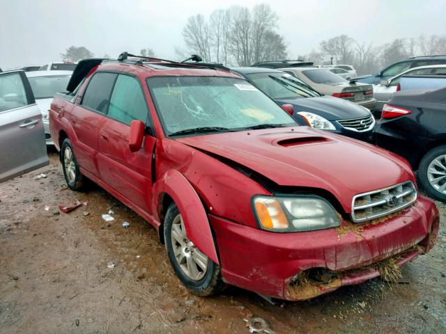 4S4BT63C955107420 - 2005 SUBARU BAJA TURBO RED photo 1