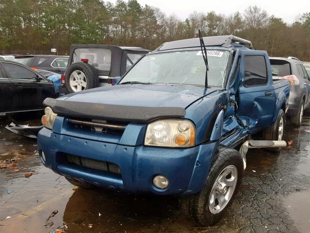 1N6MD27T71C380548 - 2001 NISSAN FRONTIER C BLUE photo 2