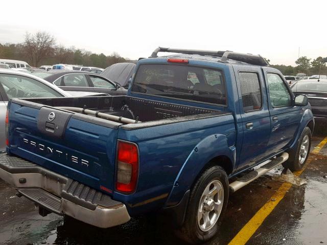 1N6MD27T71C380548 - 2001 NISSAN FRONTIER C BLUE photo 4