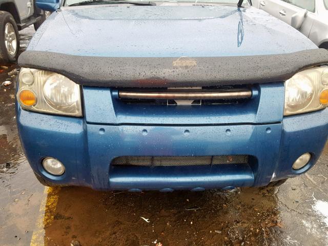 1N6MD27T71C380548 - 2001 NISSAN FRONTIER C BLUE photo 7