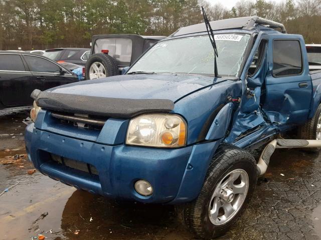 1N6MD27T71C380548 - 2001 NISSAN FRONTIER C BLUE photo 9