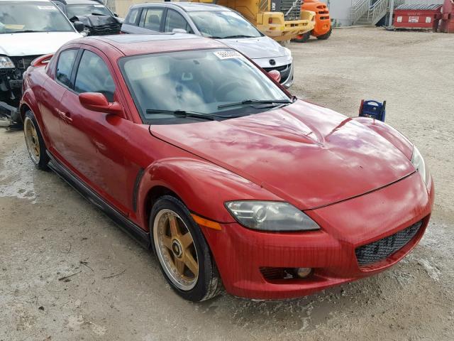 JM1FE173640124345 - 2004 MAZDA RX8 RED photo 1