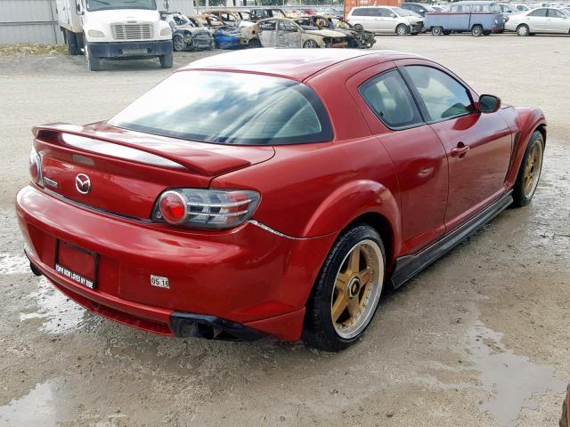 JM1FE173640124345 - 2004 MAZDA RX8 RED photo 4